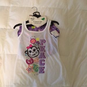 Brand New Girls Total Girl PJ set Never Worn